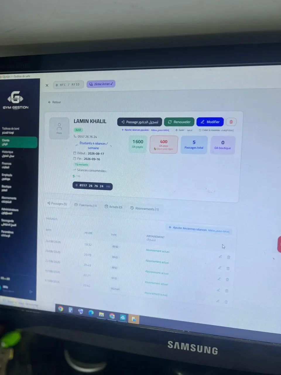 Accueil clients